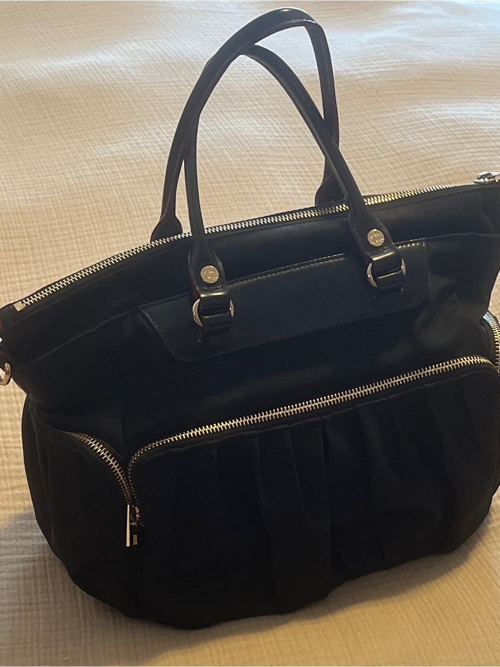 MZ WALLACE ABBEY BLACK NYLON TOTE